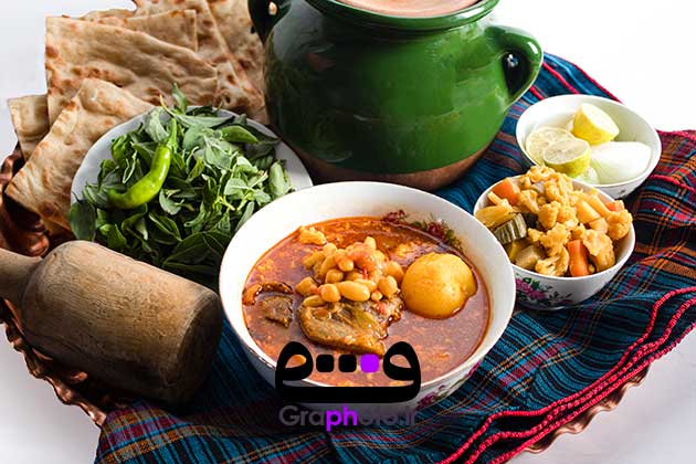 عکس غذای خانگی آبگوشت