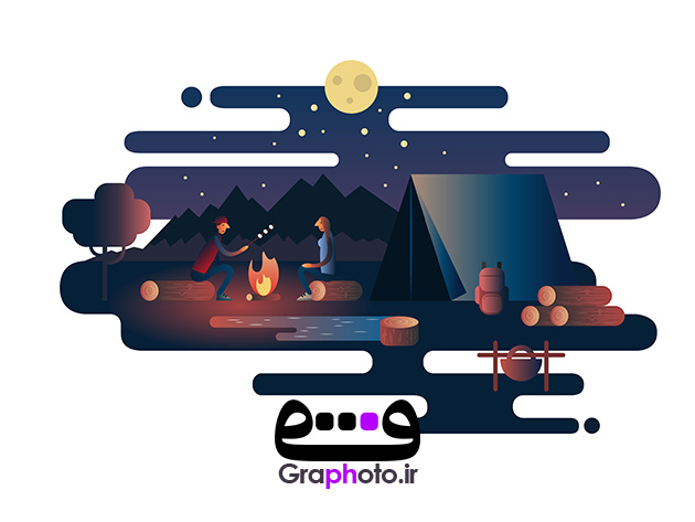 دانلود وکتور شب نشینی