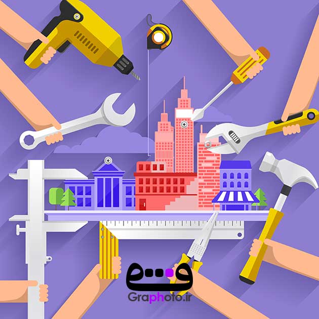 دانلود وکتور لایه باز مهندسی