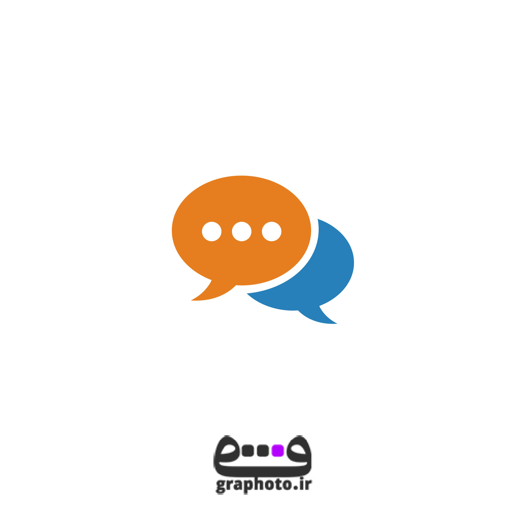 دانلود وکتور گفتگو دو نفره