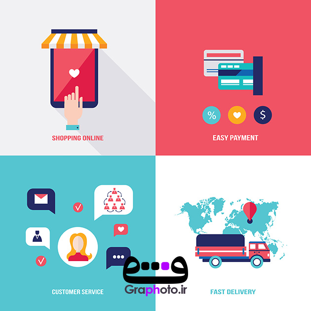 دانلود وکتور آنلاین شاپ