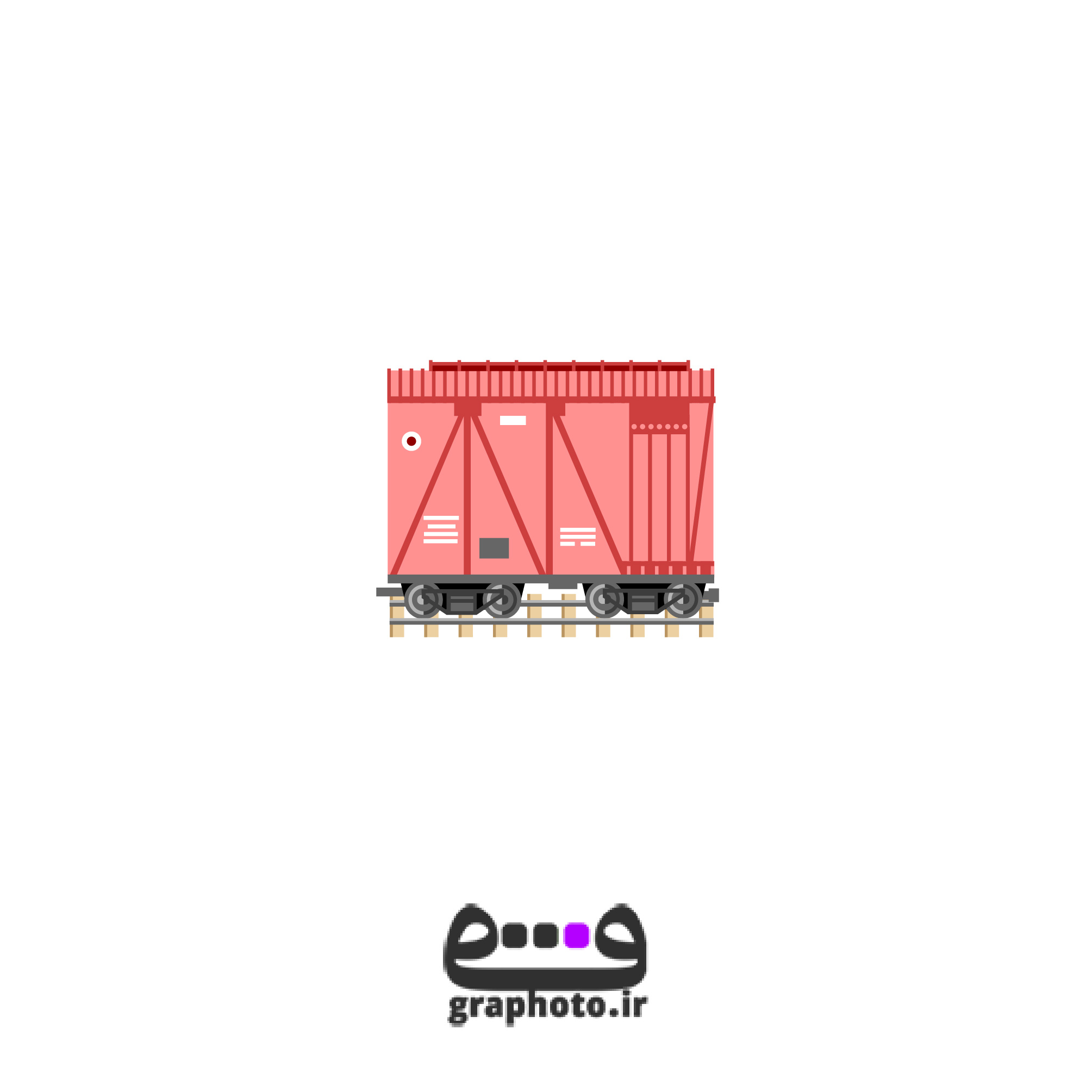 دانلود وکتور لوکوموتیو باربری