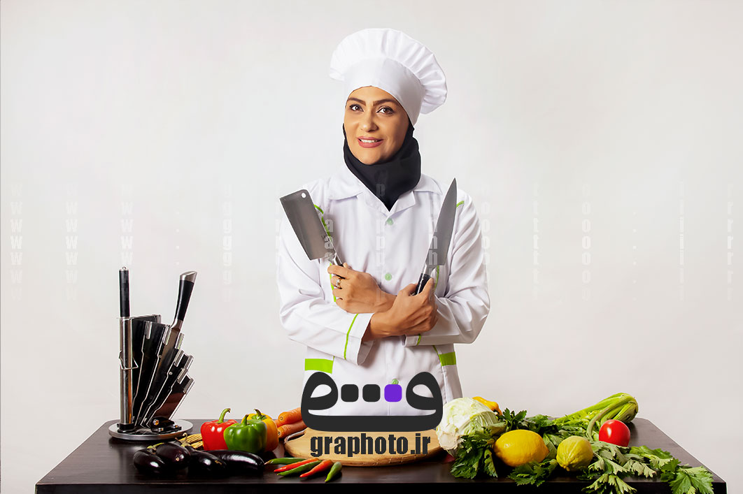 دانلود عکس خانم چاقو ساطور