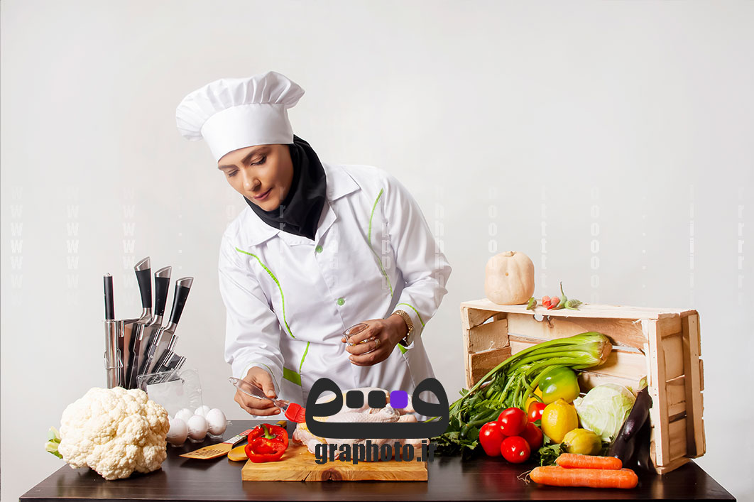 دانلود عکس با کیفیت خانم آشپز